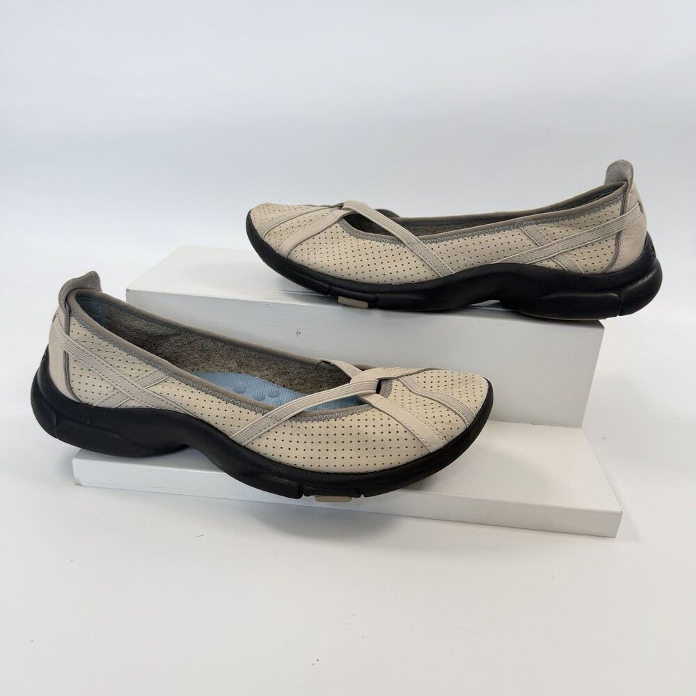 Clark’s Privo Berry Loafer Flats Ballet Leather Women’s Beige Size 8 - Picture 3 of 10